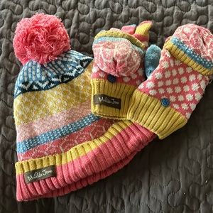 Matilda Jane hat and glove set
